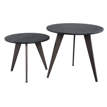 Beistelltisch aus Eisen mit runder MDF - Platte und handgearbeitetem Design – Werdy | PTMD - Esszett Luxury | Stilvolles Wohnen mit Charakter