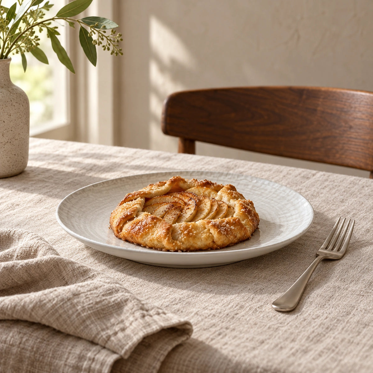 Porcelain plate with round shape, fine glaze & high-quality workmanship S – Kaylaa | PTMD