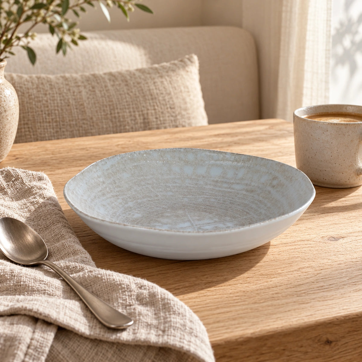 Porcelain plate, deep design, dishwasher safe – Kaylaa | PTMD