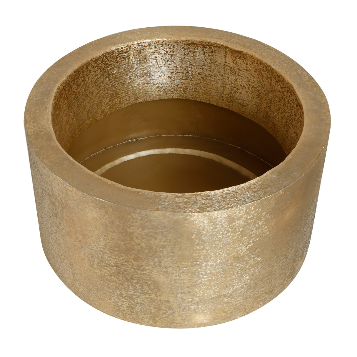 Topf aus Aluminiumblech mit gebürstetem Finish & runder Form – Eviee | PTMD - Esszett Luxury | Stilvolles Wohnen mit Charakter
