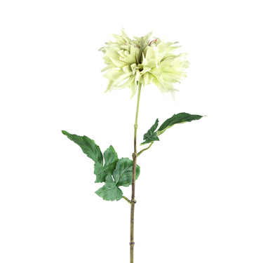 Kunstblume aus Polyester mit Dahlienblüte & grünen Blättern – Dahlia Flower | PTMD - Esszett Luxury | Stilvolles Wohnen mit Charakter