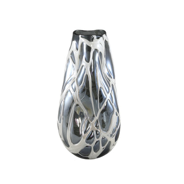 Vase aus massivem Glas mit organischer Form & strukturierter Oberfläche S – Conck | PTMD - Esszett Luxury | Stilvolles Wohnen mit Charakter