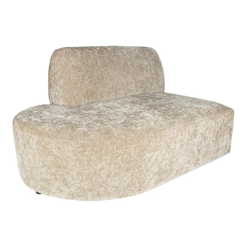 Sofa – Fiore Stoffbezug, Gepolsterte Sitzfläche, Linke Ausrichtung – Lujo | PTMD