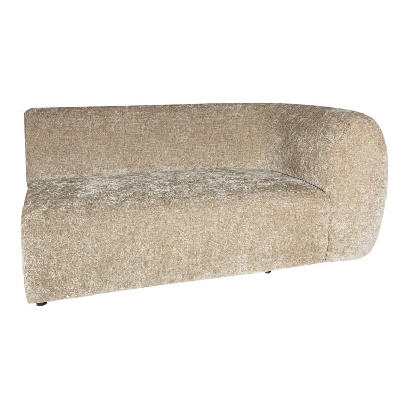 Sofa – Fiore Stoffbezug, Gepolsterte Sitzfläche, Rechte Armlehne – Lujo | PTMD