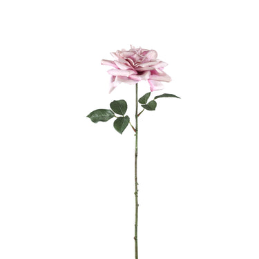 Kunstblume aus Polyester & Stoff mit Rosen - Spray & Blattdetail – Rose Flower | PTMD - Esszett Luxury | Stilvolles Wohnen mit Charakter