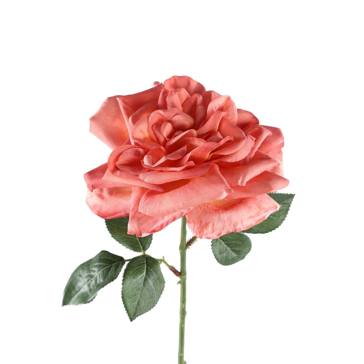 Kunstblume aus Polyester & Stoff mit Rosen - Spray & Blattdetail – Rose Flower | PTMD - Esszett Luxury | Stilvolles Wohnen mit Charakter