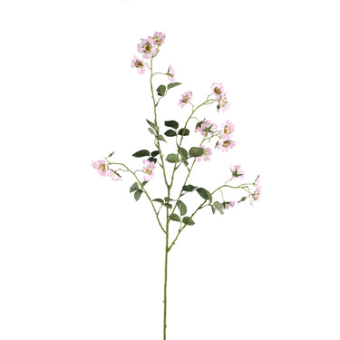 Kunstblume aus Polyester & Stoff mit Wildrosen - Spray & Blattdetail – Rose Flower | PTMD - Esszett Luxury | Stilvolles Wohnen mit Charakter