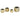 Keramiktopf - Collette Gold 12.0 x 12.0 x 8.0 cm - Esszett Luxury | Stilvolles Wohnen mit Charakter