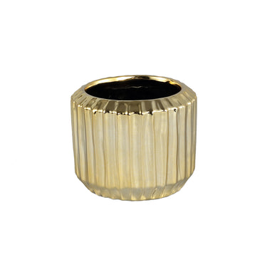 Keramiktopf - Collette Gold 12.0 x 12.0 x 8.0 cm - Esszett Luxury | Stilvolles Wohnen mit Charakter
