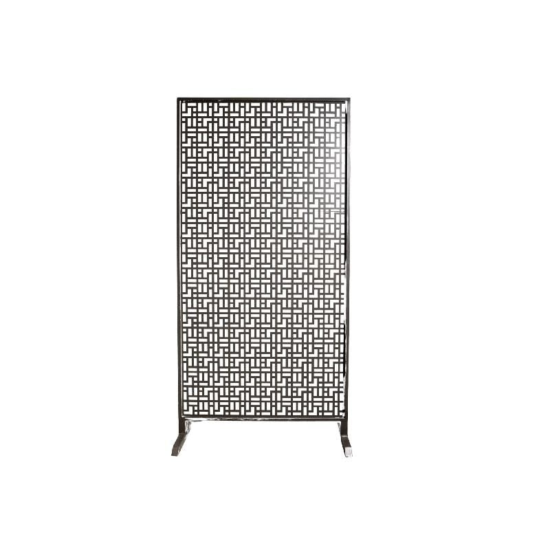 Room Divider – Iron, Panel Design, Black, Handmade – Screen | PTMD