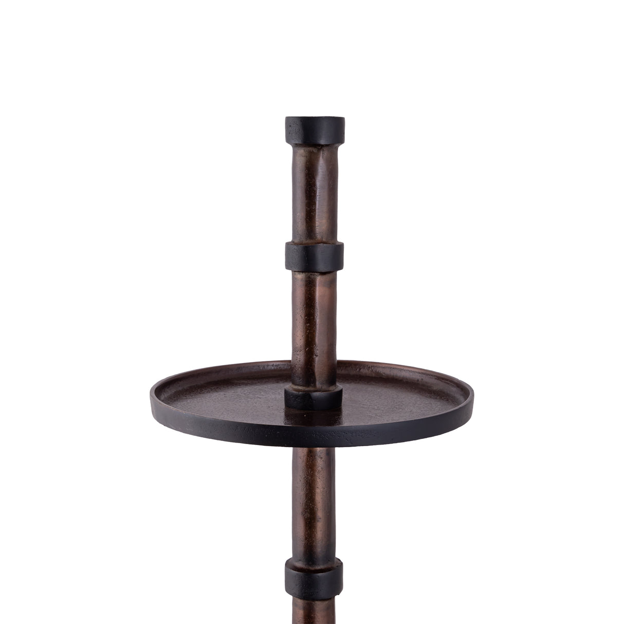 Etagere – Aluminium, Runde Form, Mehrstufiges Design, Kupfer, L – Glinda | PTMD