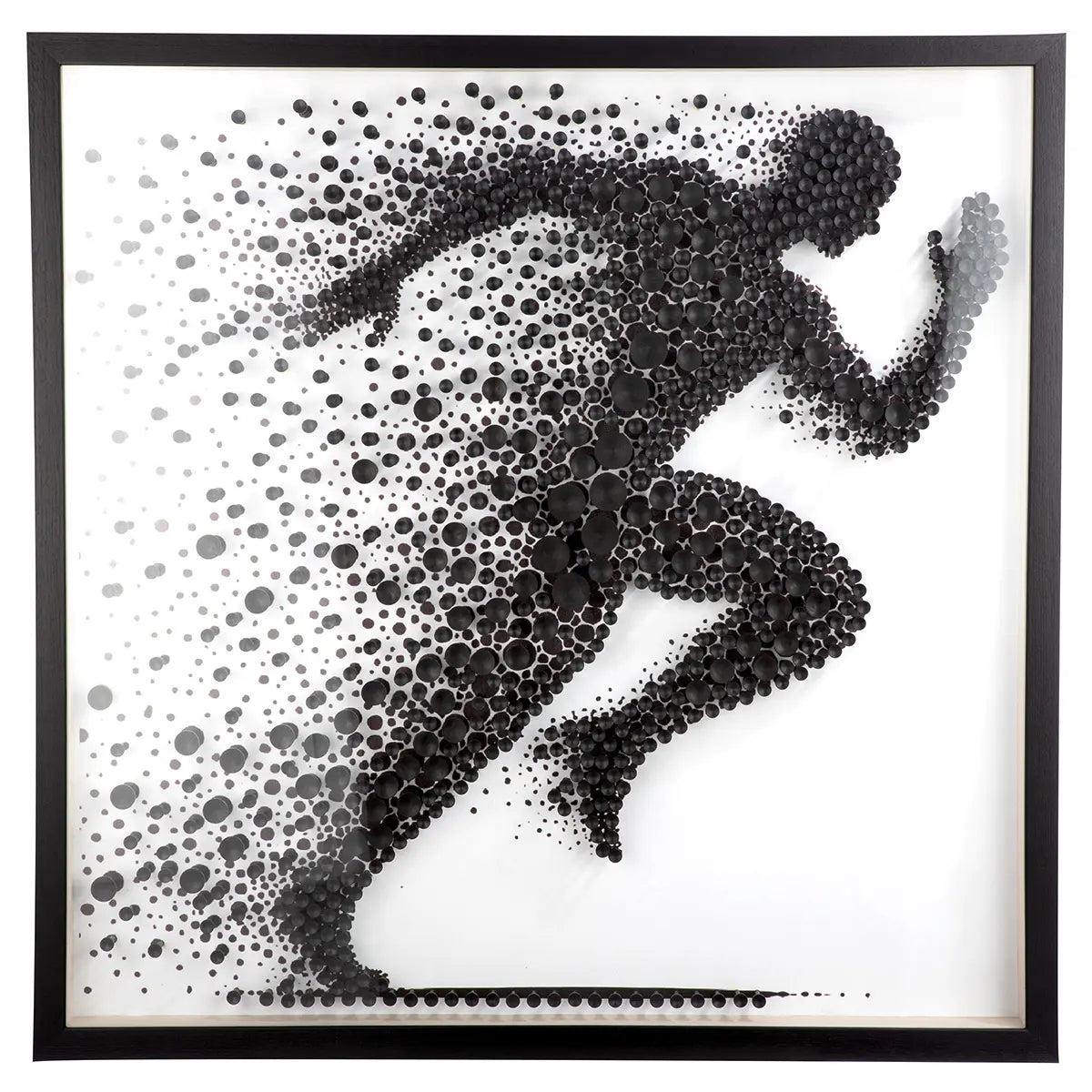Wandbild – Strukturierte Oberfläche, Kunststoffmaterial, Weißer Kontrast, 80 cm - Sprint | Gilde