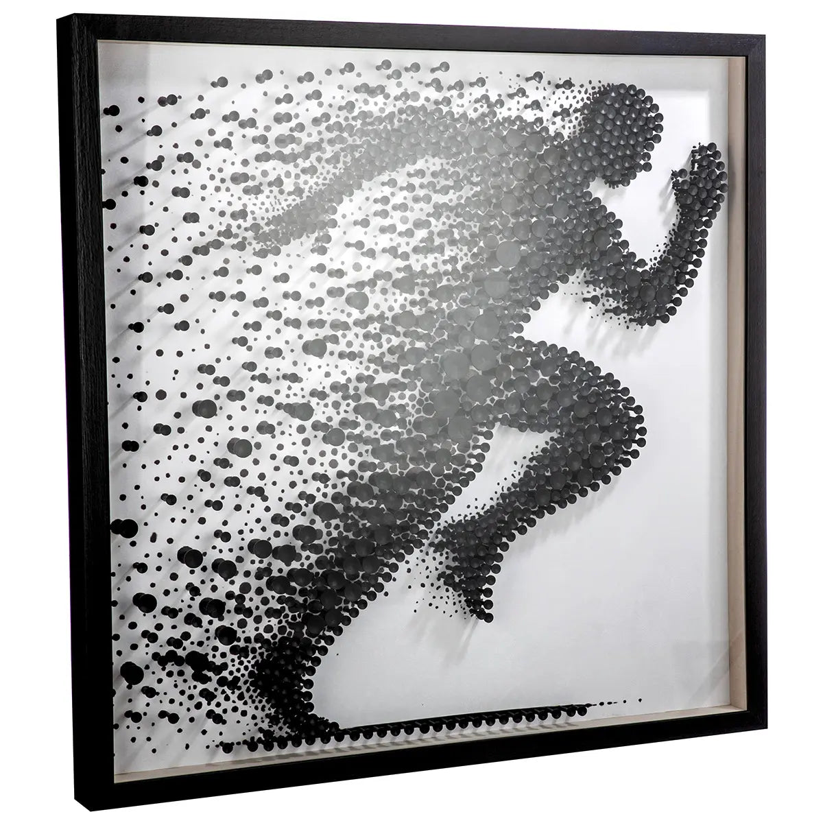 Wandbild – Strukturierte Oberfläche, Kunststoffmaterial, Weißer Kontrast, 80 cm - Sprint | Gilde