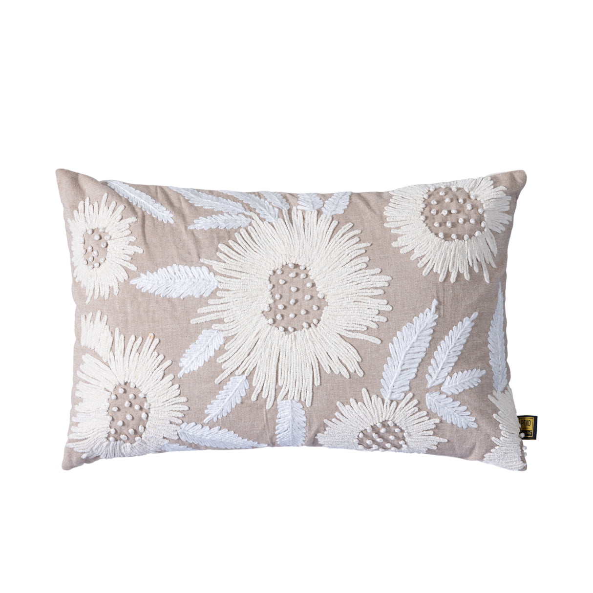 Cushion - East 60.0 x 10.0 x 40.0 cm Natural large flowers 1