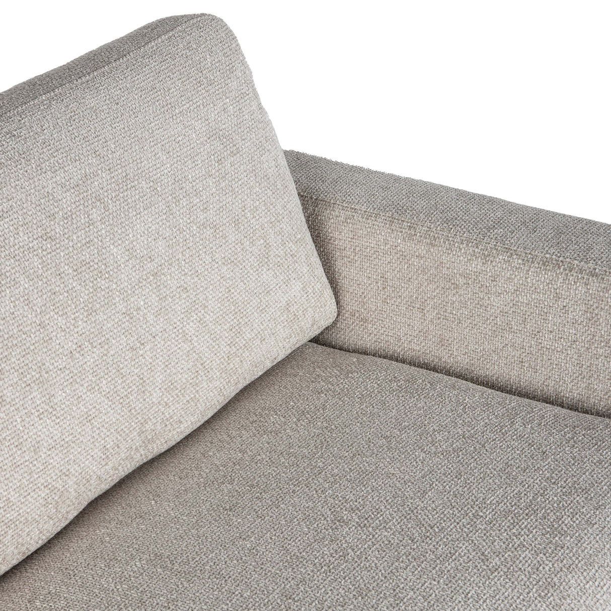 Sofa – taubengraue Oberfläche, Stoff Bezug, rechte Chaiselongue – Nilla | PTMD