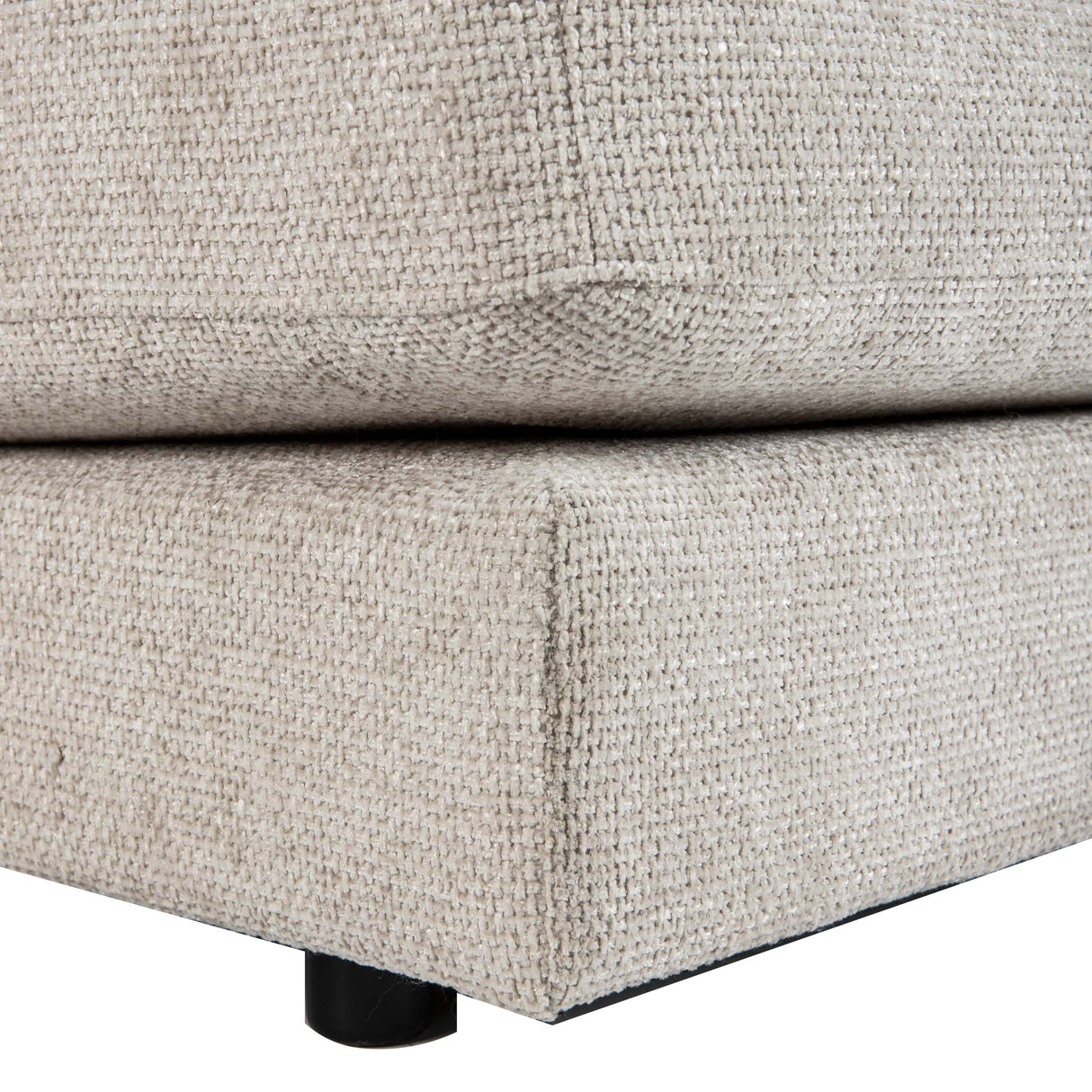 Ecksofa – taubengraue Oberfläche, Stoff Bezug, Eckelement Form – Nilla | PTMD