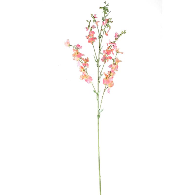 Garden Flower – Orange Polyester Sweet Pea Stem | PTMD
