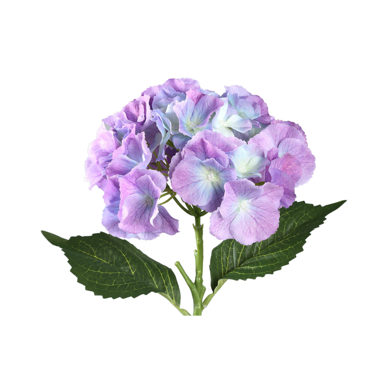 Hortensienblume – Lila runder Hortensienspray aus Polyesterstoff | PTMD