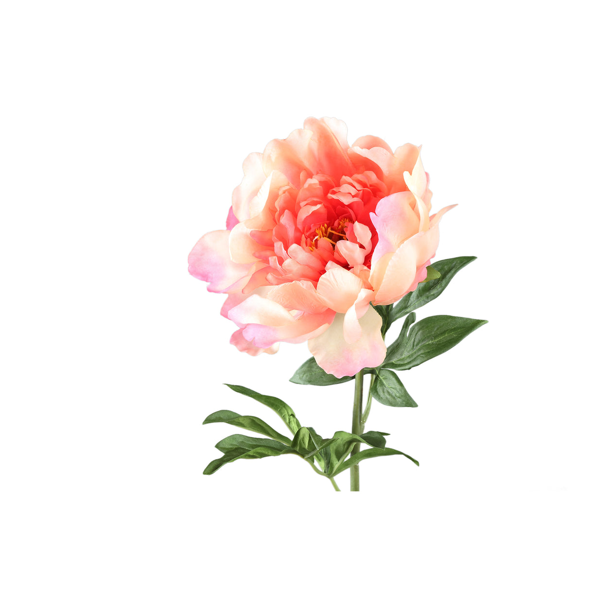 Peony Flower - Light Pink Polyester Peony Branch | PTMD