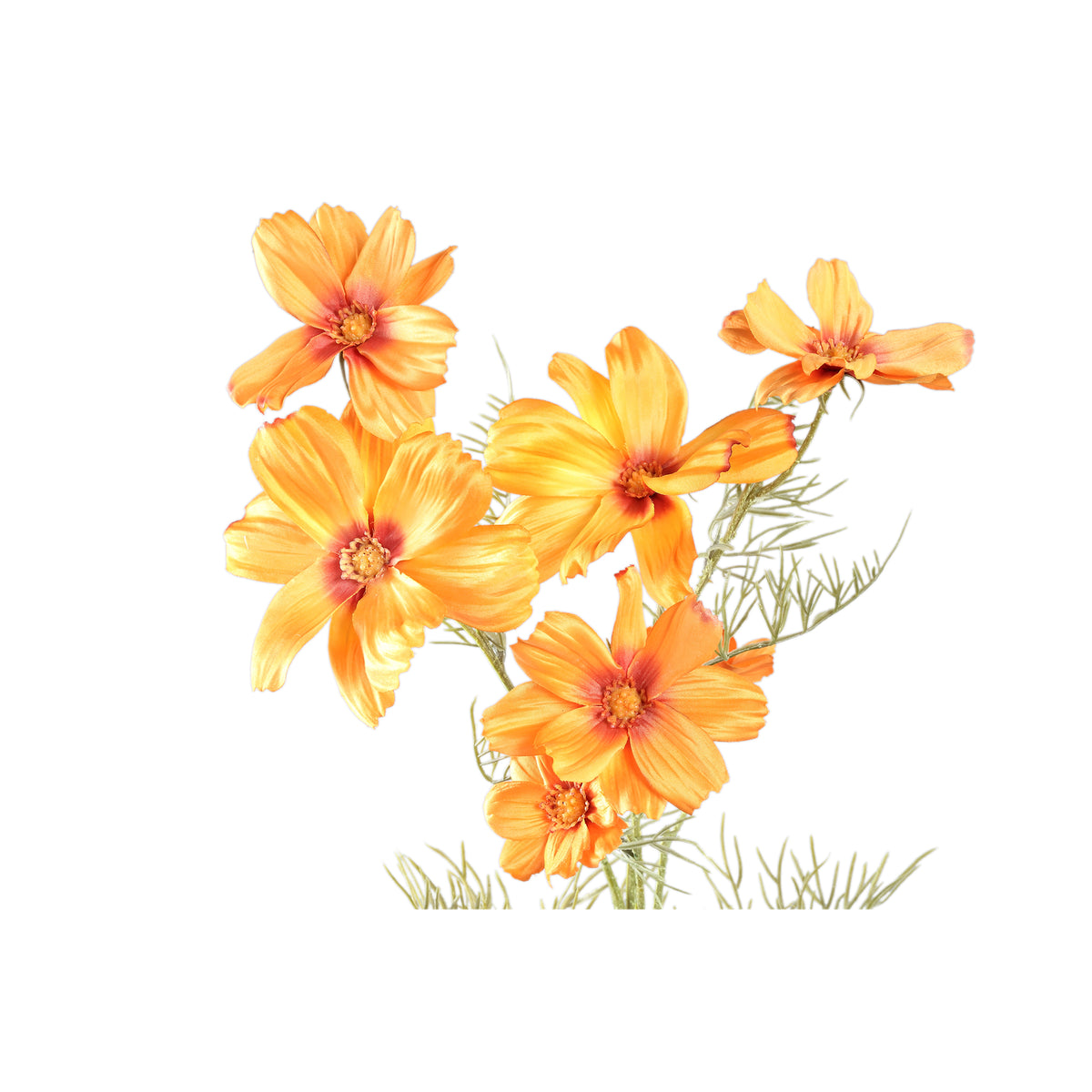 Gartenblume – Oranger Margeritenzweig aus Polyestergewebe | PTMD