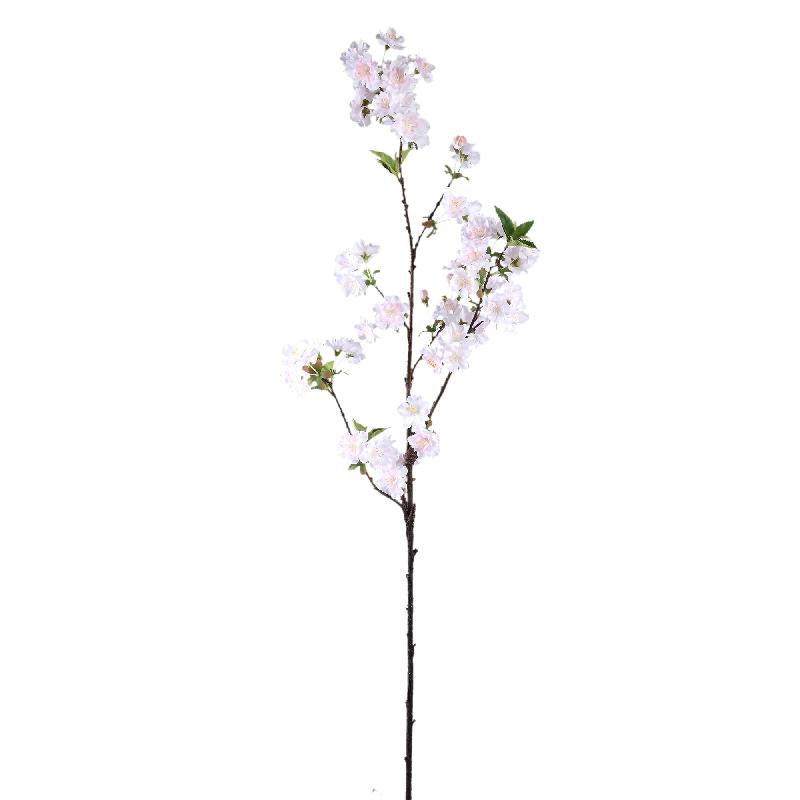 Kunstblume – Weißer Pflaumenblütenzweig, Beschichtete Oberfläche, Polyestergewebe | PTMD