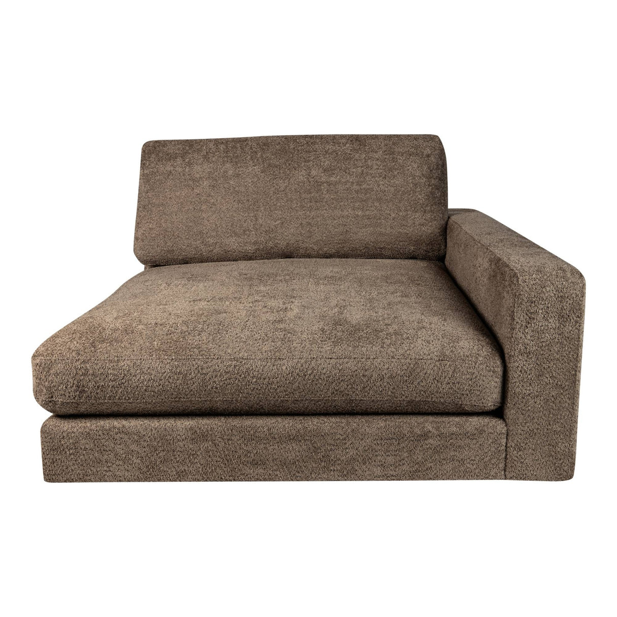 Sofa – braune Oberfläche, Stoff Bezug, rechte Chaiselongue – Nilla | PTMD