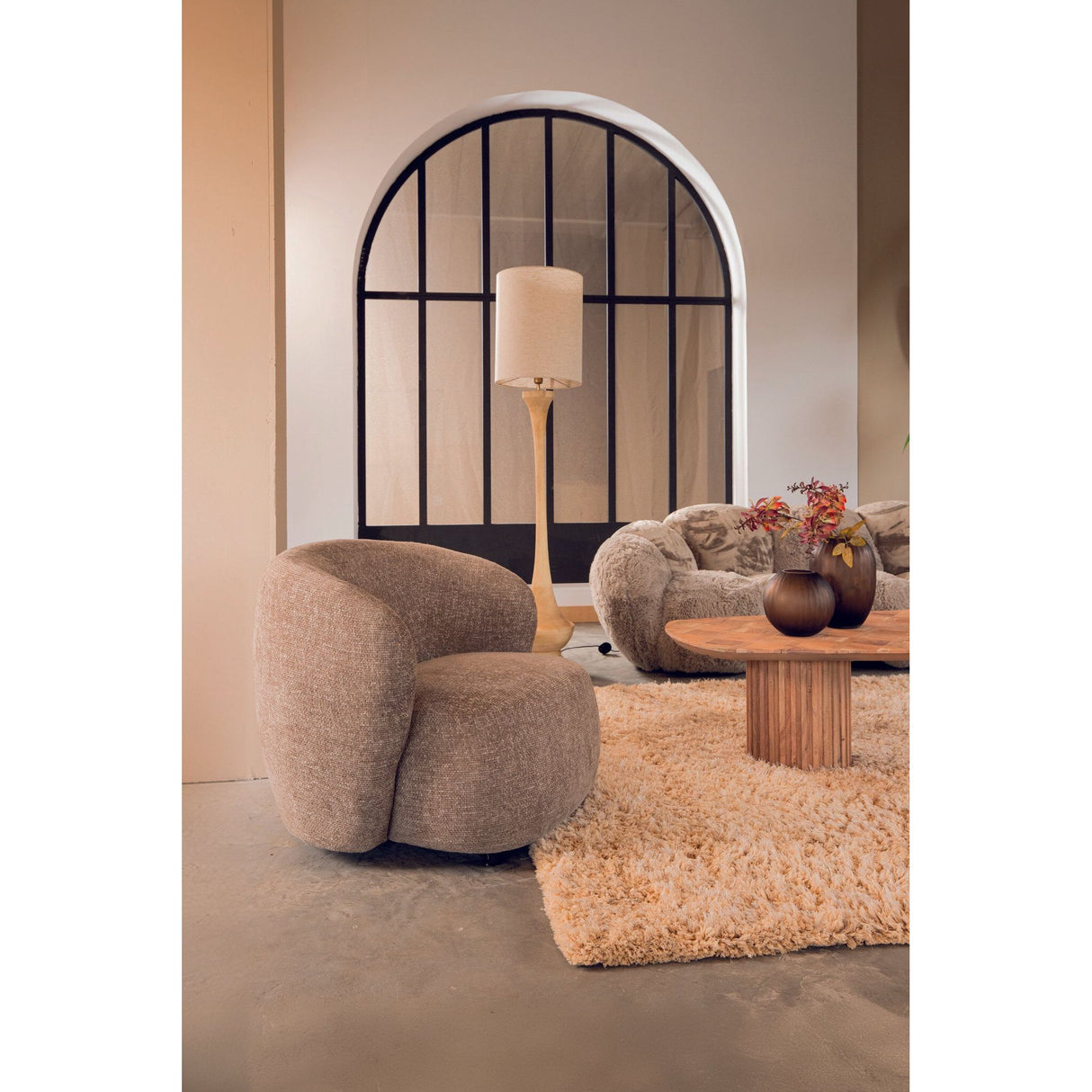Sessel aus Legacy - Stoff, Schaumstoffpolster, Holzgestell – Aphrodite | PTMD - Esszett Luxury | Stilvolles Wohnen mit Charakter