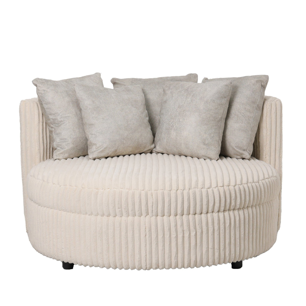 Sessel aus Stoff, zweiteiliges Sitzdesign, inklusive fünf Kissen – Fayen | PTMD - Esszett Luxury | Stilvolles Wohnen mit Charakter