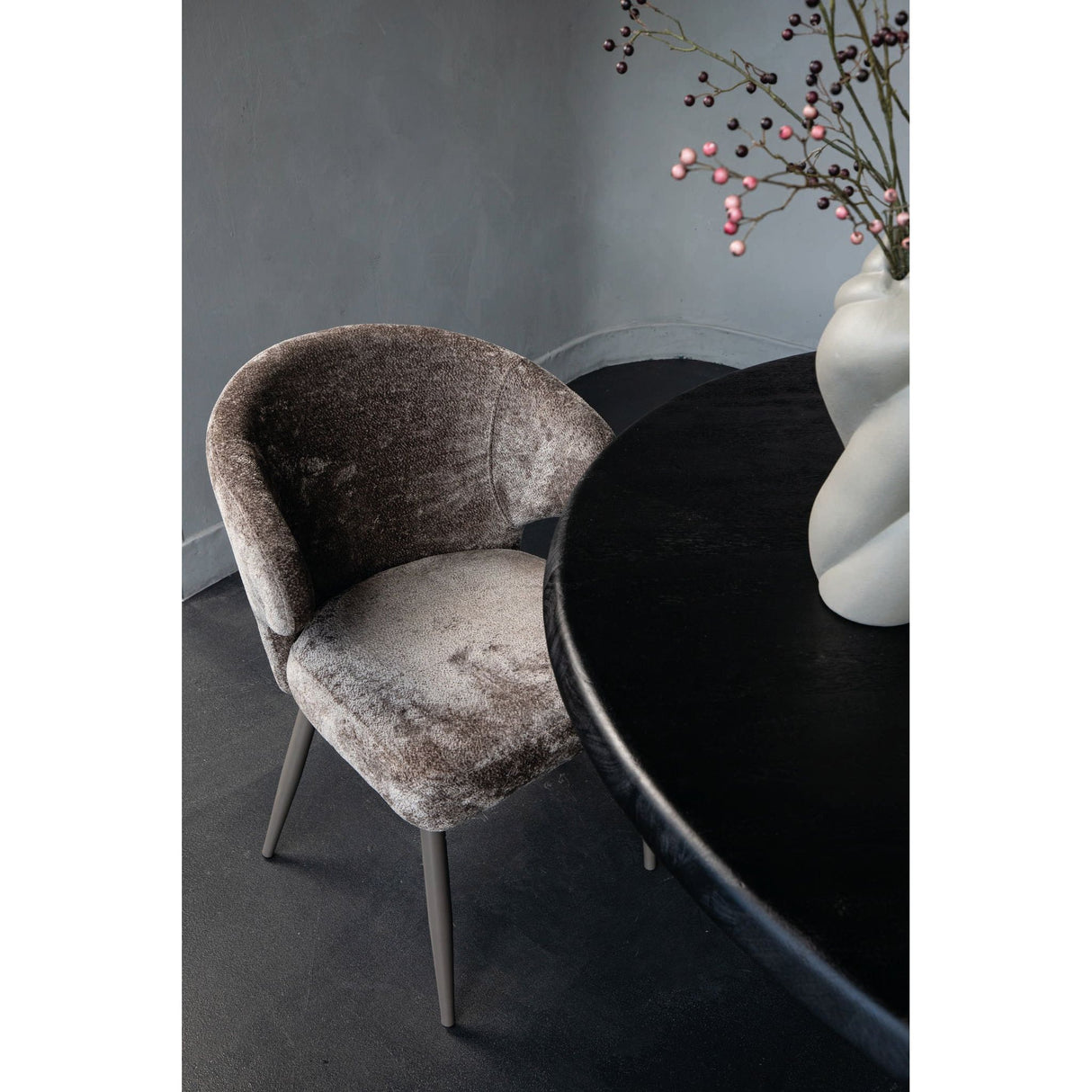 Stuhl aus Aphrodite - Stoff & Metall mit Komfortpolsterung – Ares | PTMD - Esszett Luxury | Stilvolles Wohnen mit Charakter