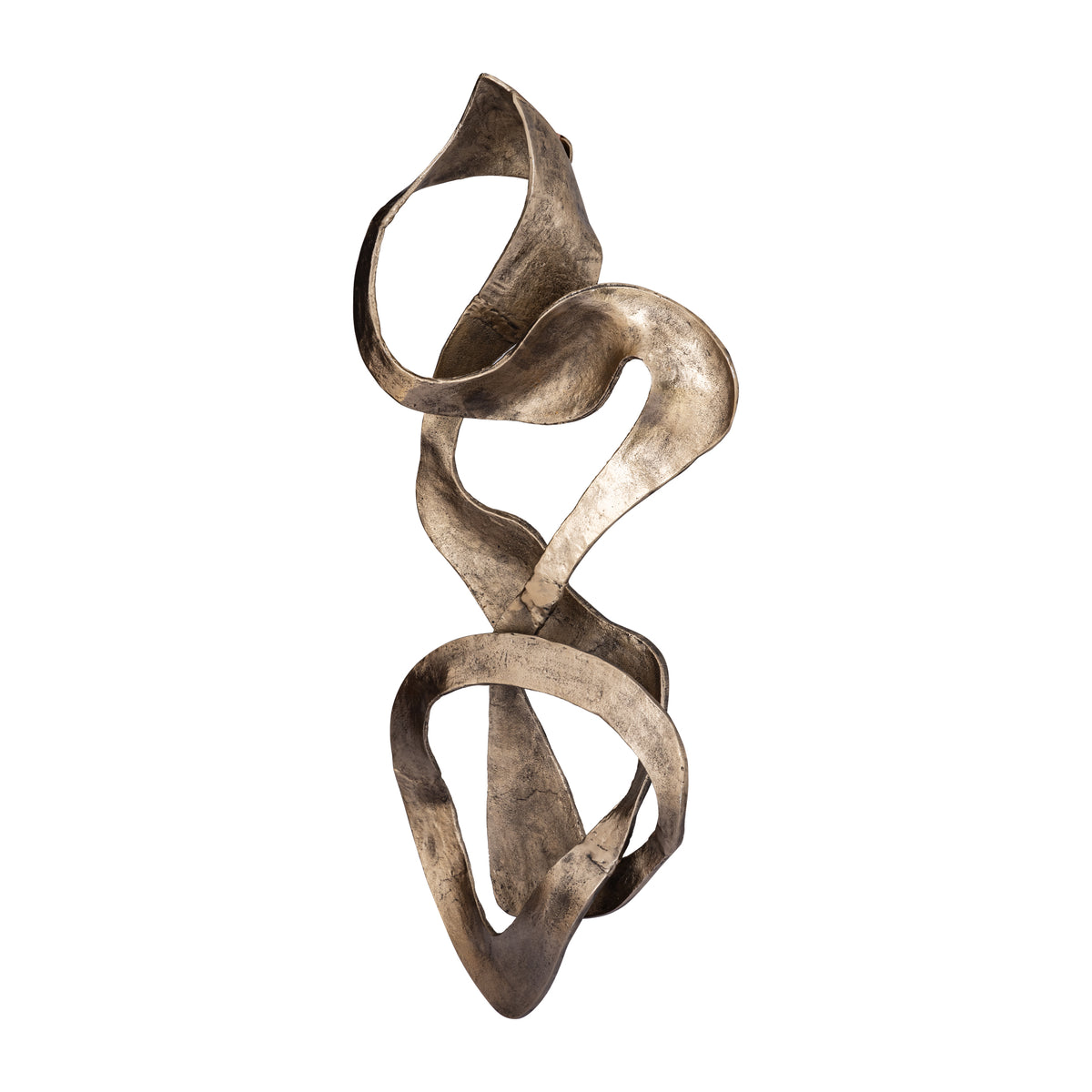 Gold-Look Aluminium Metal Wall Panel with Swirl Design, S – Neven | PTMD