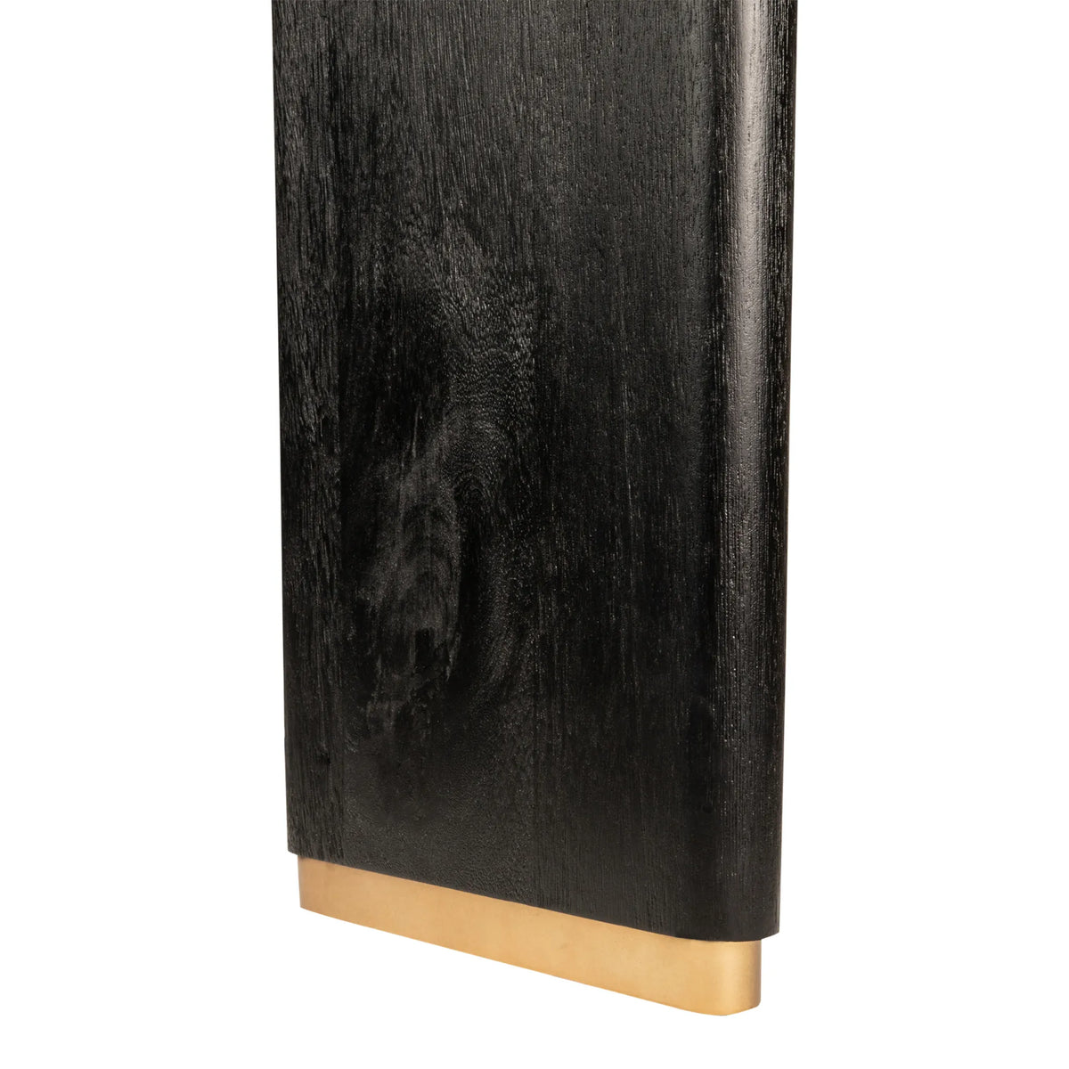 Esszimmertisch – Schwarzes Mangoholz, Goldene Metallbeine, Lange Tischform, 240 cm - Liber | PTMD