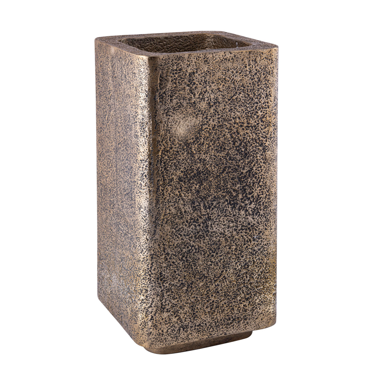 Topf – Modernes Design, Runde Form, Aluminium Material, Gold, Hoch – Indira | PTMD