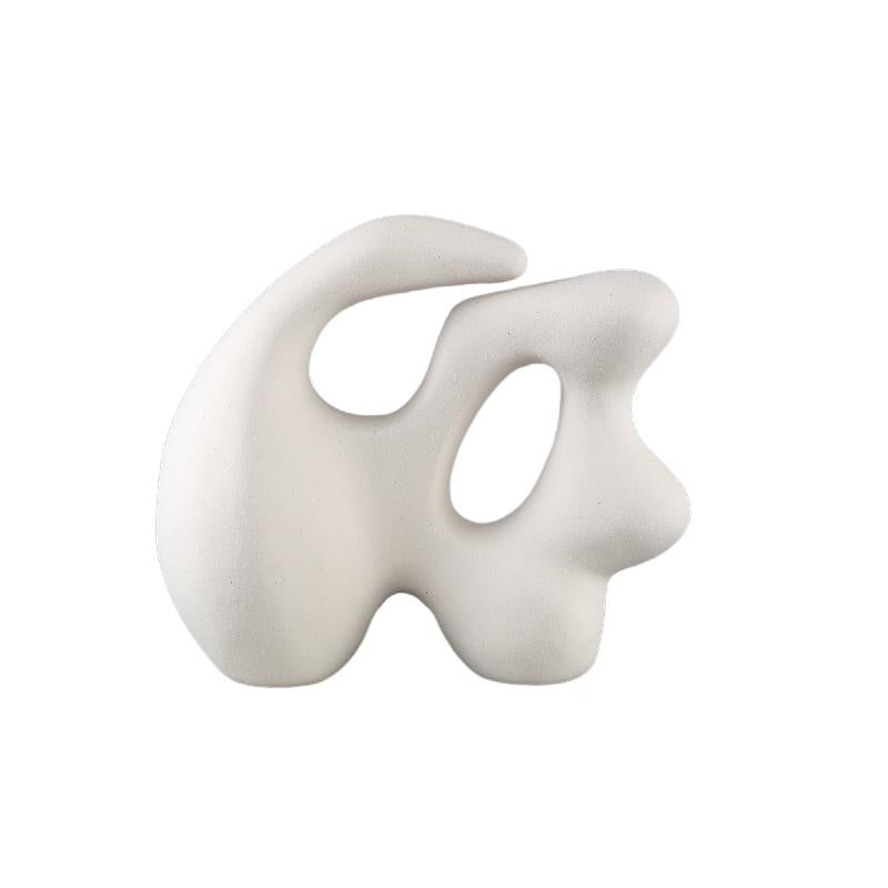 Statue - Stoneware, matte glaze, organic shape, Cream – Eddison | PTMD