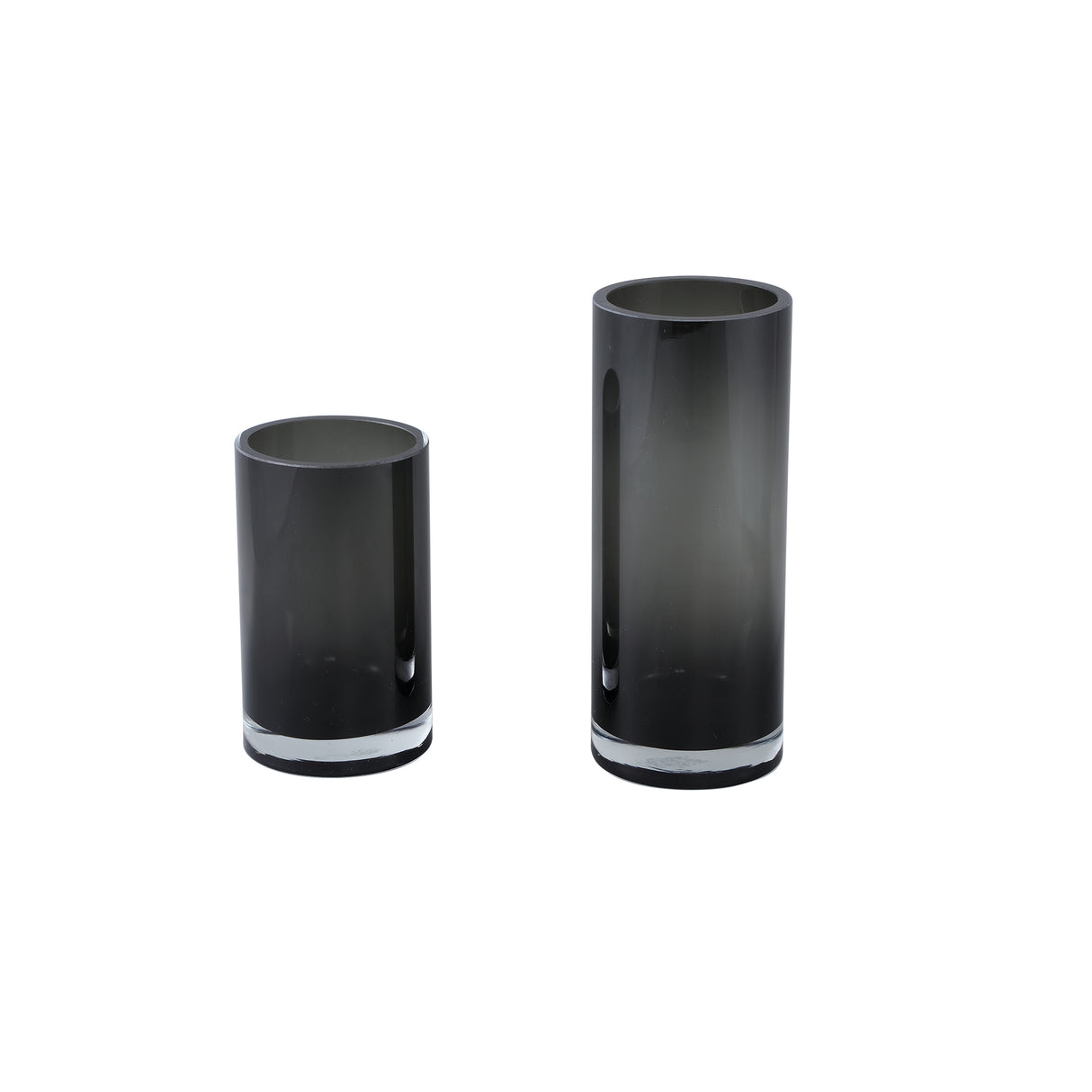 Vase – Schlichtes Design, Runde Form, Glas Material, Schwarz, S – Tammara | PTMD