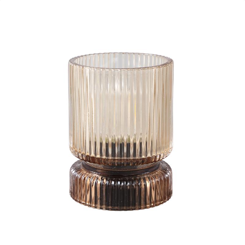 LED Leuchte – Gerippte Struktur, Rundes Glasdesign, Gelb – Comrad | PTMD
