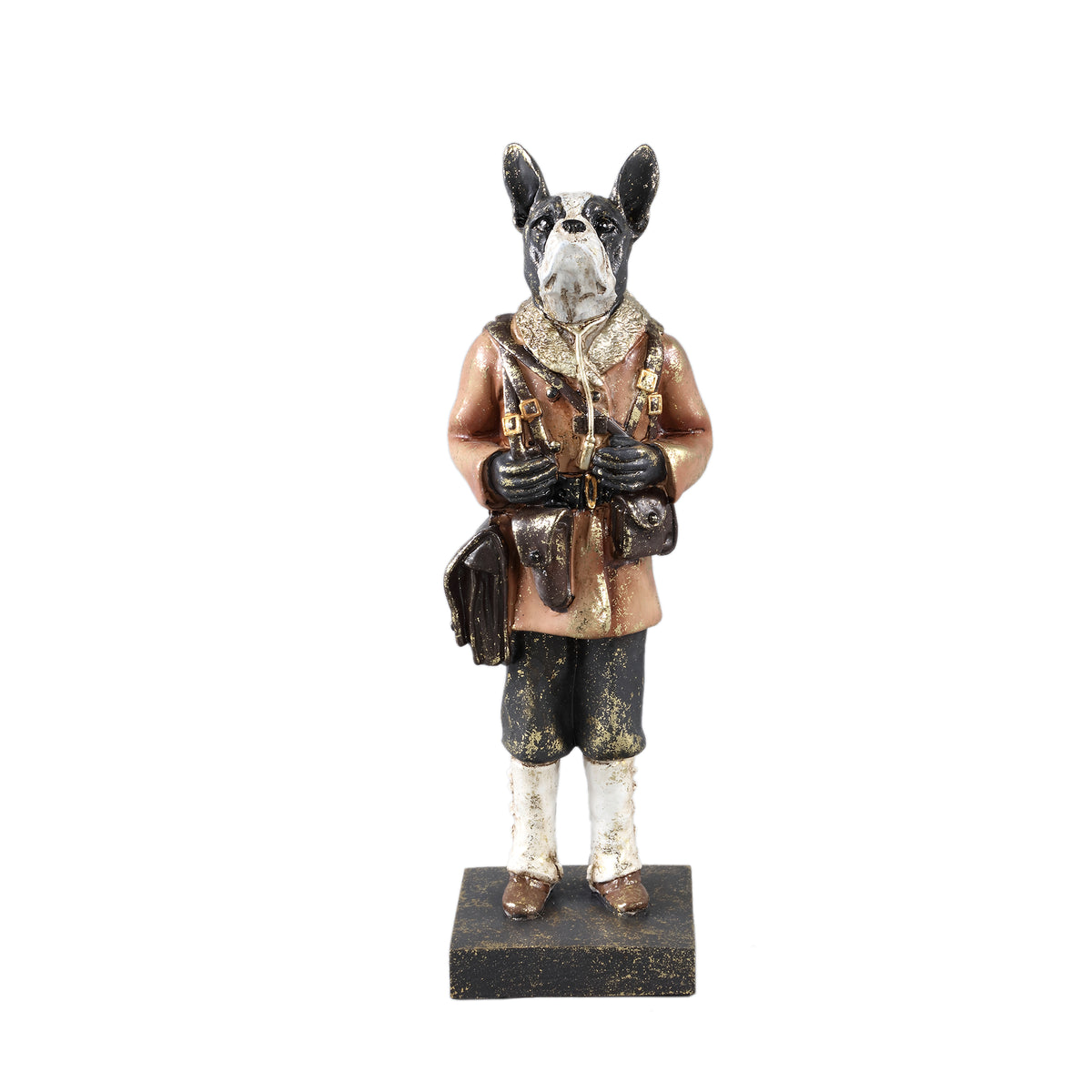 Statue - Polyester, handmade, brown, modern, sculptural decor – Arne | PTMD