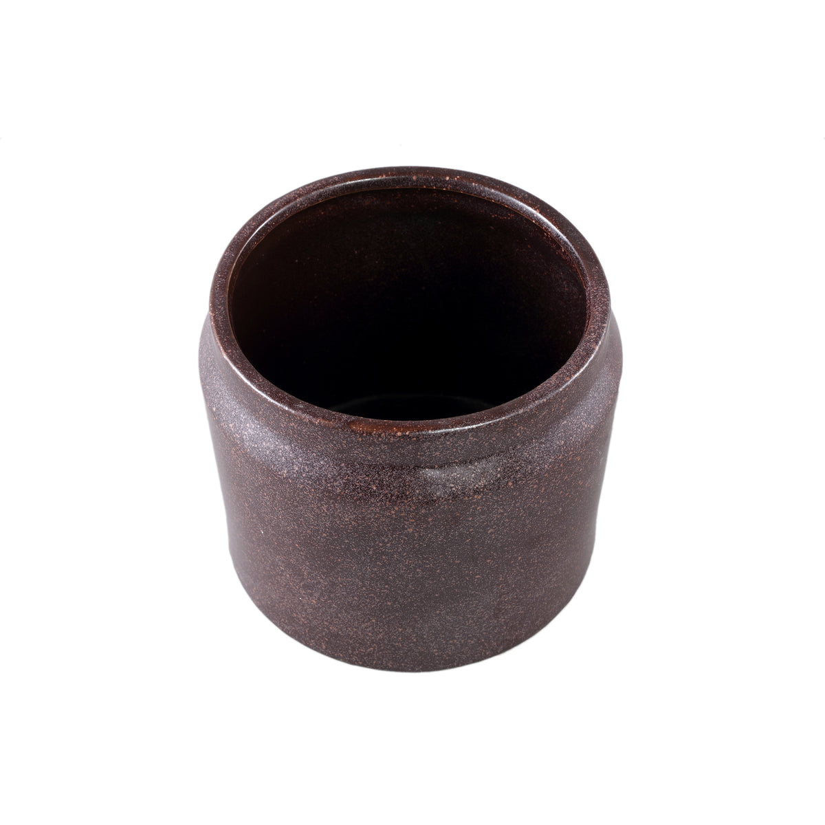 Flowerpot - Purple surface, Round shape, Rim structure, Porcelain, L - Jillanne | PTMD