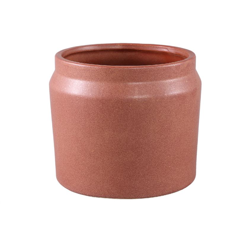 Topf – Runde Form, Porzellan-Keramik, Randdesign, Rot, L – Jillanne | PTMD