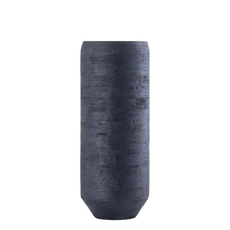 Mango Wood Planter, Handmade, with Rounded Rim, Black Finish, M – Gerd | PTMD