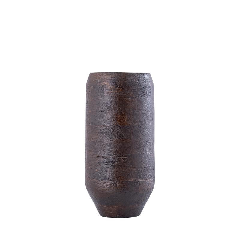 Topf – Modernes Design, Runde Form, Mangoholz Material, Braun, S – Gerd | PTMD