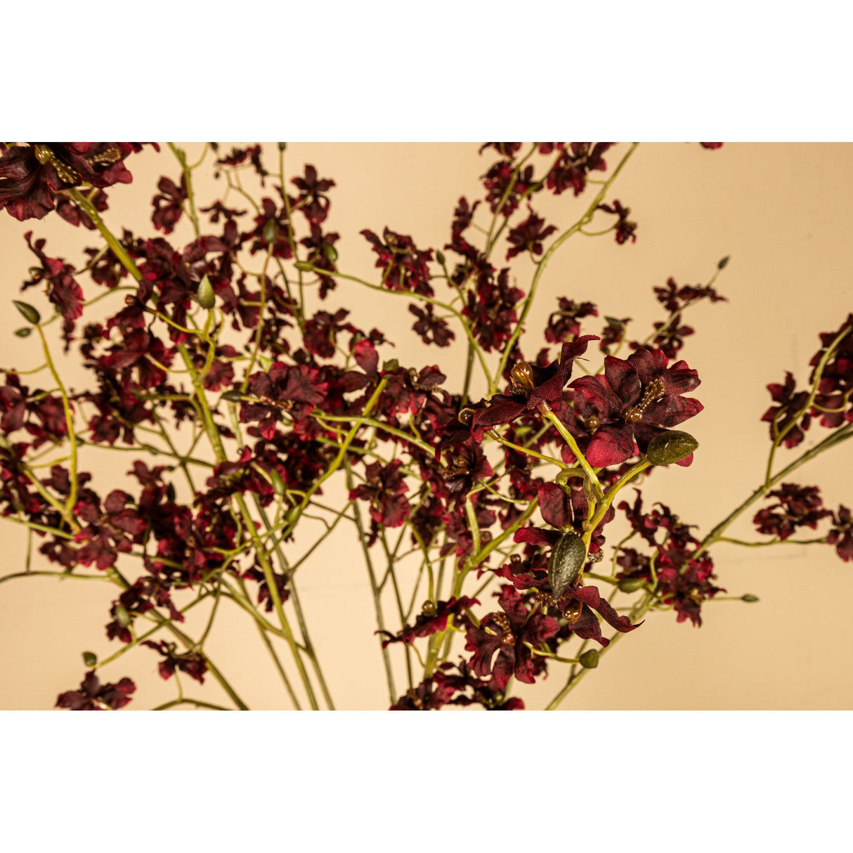 Orchideenblume - Rotes Tanzorchideen-Spray, Polyestergewebe, Handgefertigt | PTMD