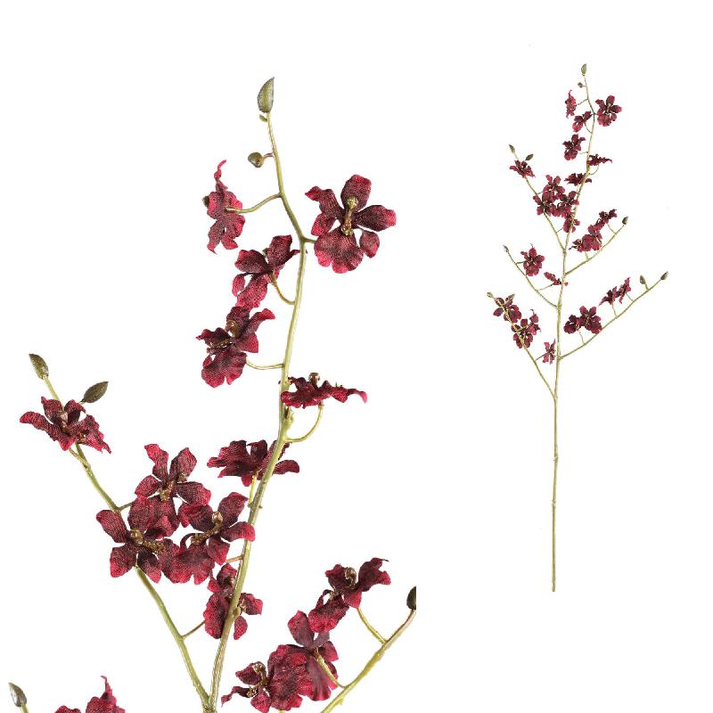 Orchideenblume - Rotes Tanzorchideen-Spray, Polyestergewebe, Handgefertigt | PTMD