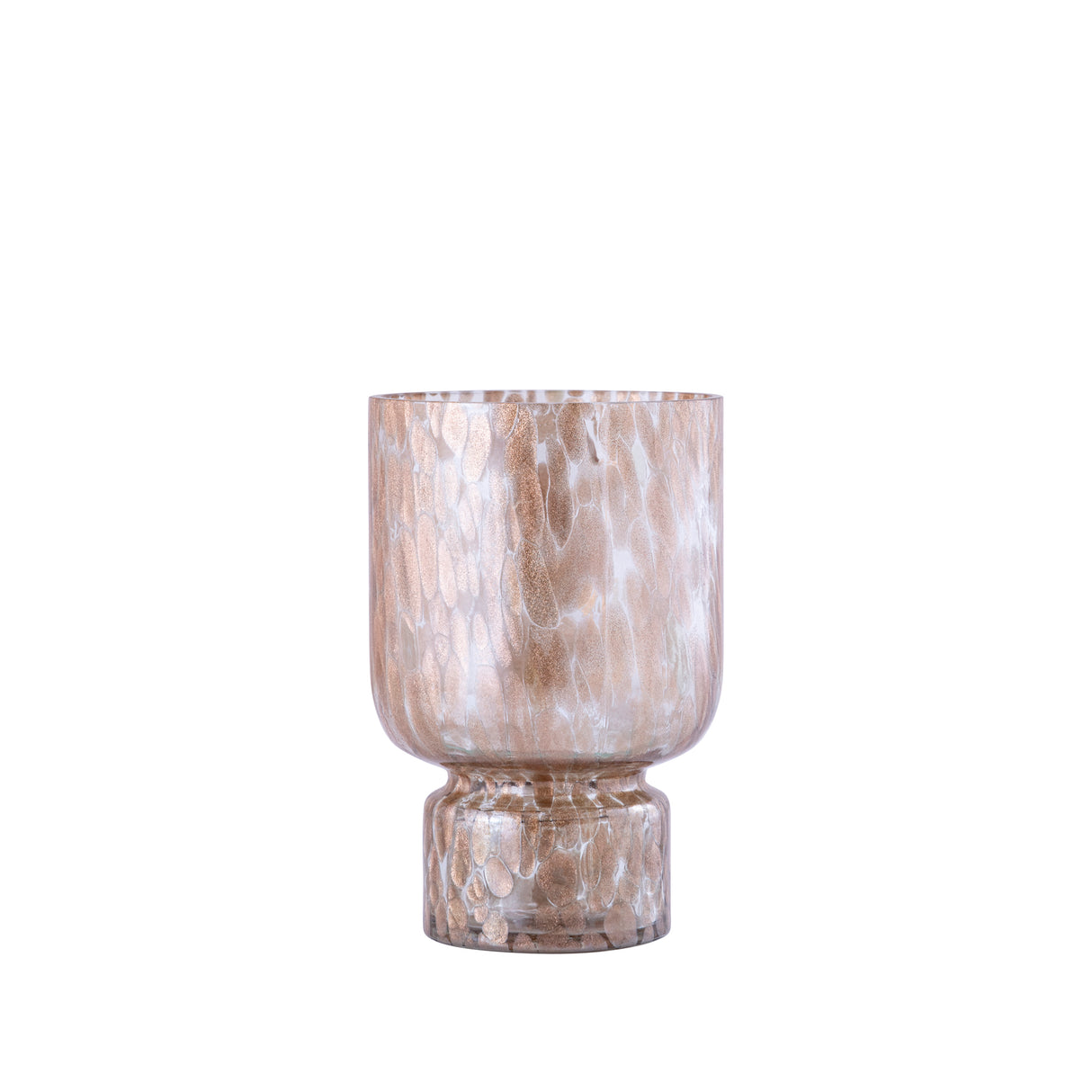 Windlicht – Glas Material, Klar Ton, Punkt Muster, S – Rishi | PTMD
