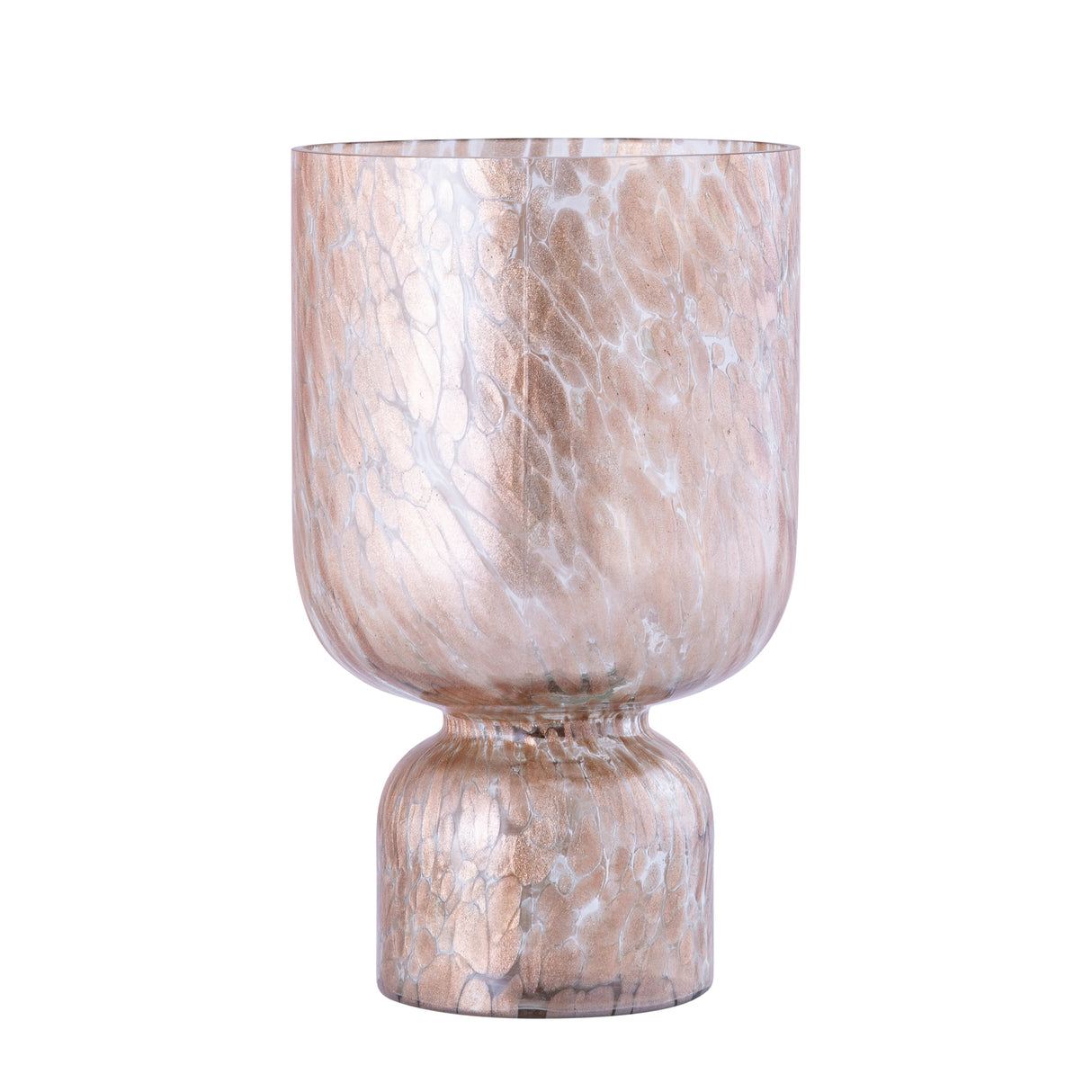 Windlicht – Glas Material, Klar Ton, Punkt Muster, L – Rishi | PTMD