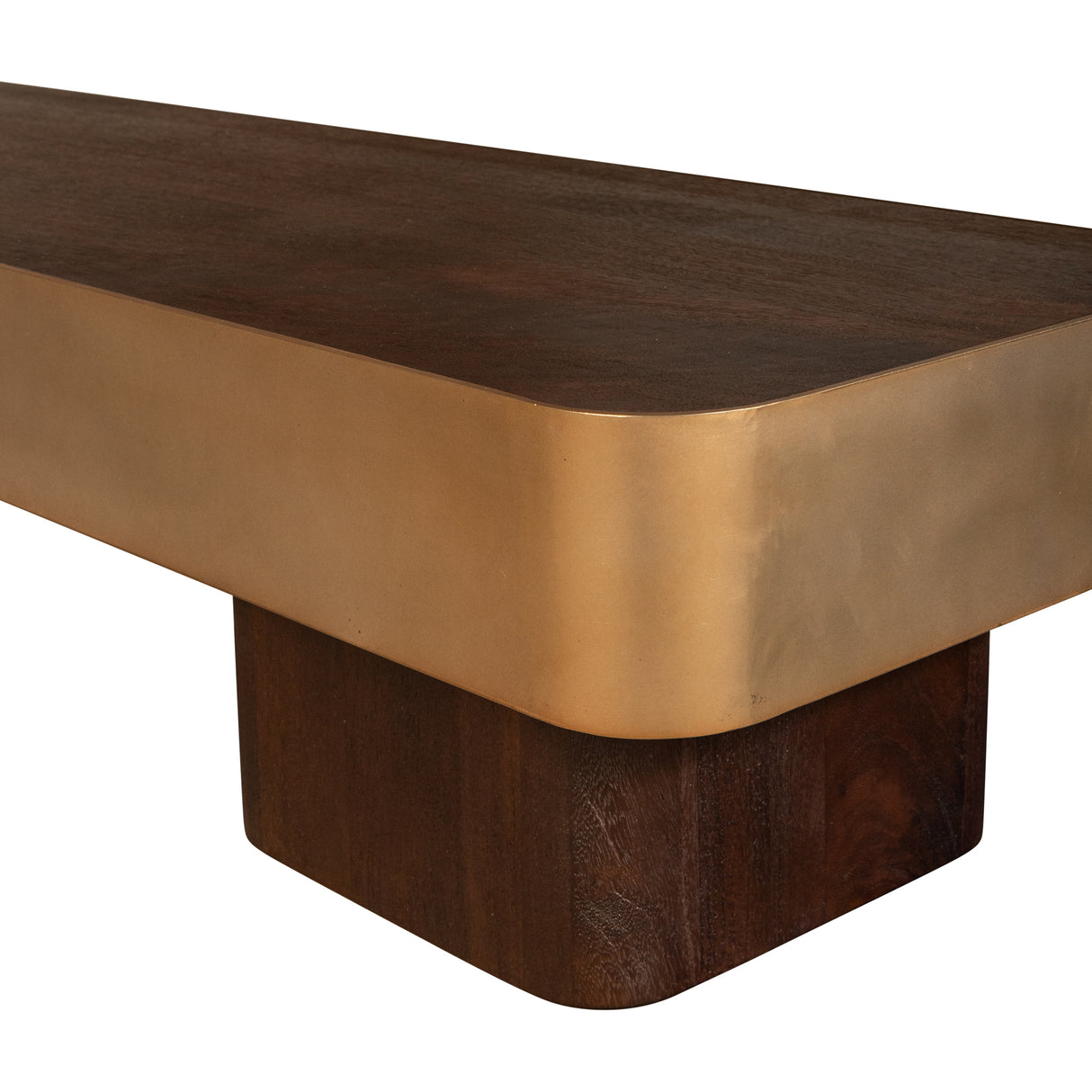 Coffee Table – Mango Wood Top, Metal Frame, Rectangular Design – Warren | PTMD