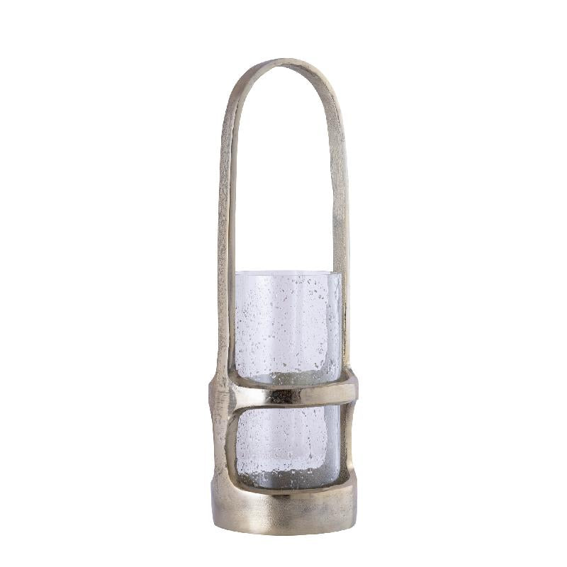 Lantern - Cast Aluminium Design, Tall Shape, Golden Hue, L - Rahana | PTMD