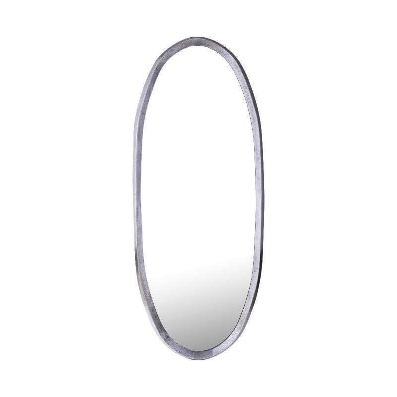 Spiegel – Unregelmäßiges Design, Ovale Form, Aluminium Material, Schwarz, M – Limera | PTMD