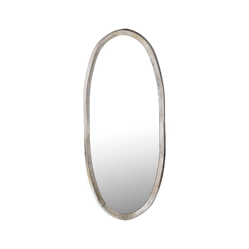 Spiegel – Unregelmäßiges Design, Ovale Form, Aluminium Material, Gold, S – Limera | PTMD
