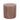 Kerze mit Stumpenform, Struktur und steinfarbenem Farbton, 100x100 | PTMD