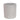 Kerze mit Stumpenform, Struktur und silbergrauem Farbton, 80x80 | PTMD